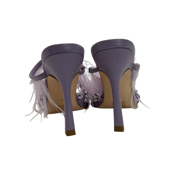Song Of Style Embellished Lilac Feather Sandals Size 5.5 - Picture 5 of 6
